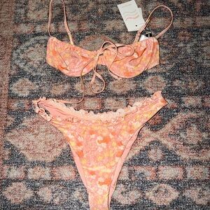Dippin' Daisy's Peach and Coral Bikini